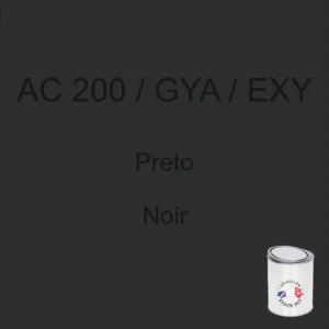Lata de 1 kg de pintura negra AC 200 / GYA / EXY, años 81 - 82 - 83 - 84 - 85 - 86 - 87 - 88 - 89 - 90