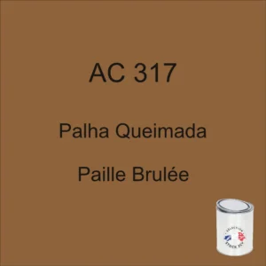 Lata de 1 kg de pintura AC 317 Burnt Straw, década de 1970