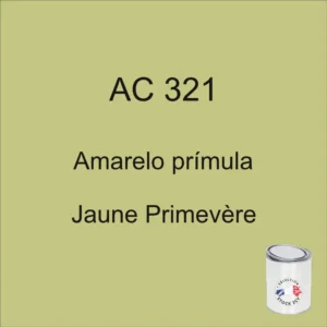 Lata de 1 kg de pintura amarilla prímula AC 321, 1972