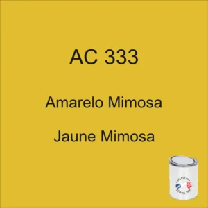 Lata de 1 kg de pintura AC 333 Amarillo Mimosa, 1979-1980