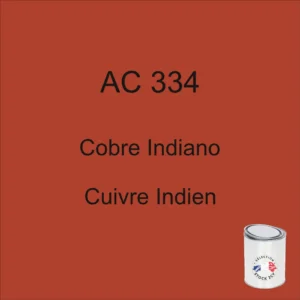 Lata de 1 kg de pintura AC 334 Indian Copper, años 81-82