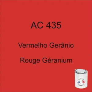 1kg can of AC 435 Geranium Red paint, year 78