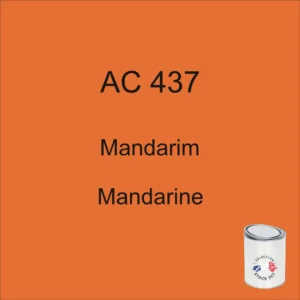 Lata de 1 kg de pintura AC 437 Mandarin, 1979-1980