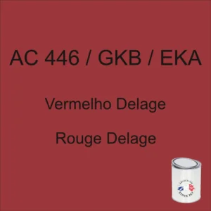 1kg can of AC 446 / GKB / EKA Delage Red paint for models from 1981 to 1990.