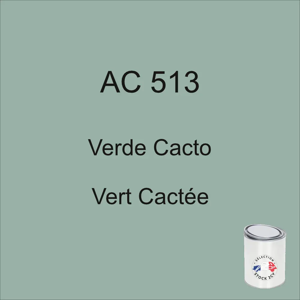 1kg can of AC 513 Cactus Green paint, years 64-65-66-67-68-69-70-71