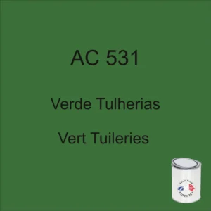1kg can of AC 531 Tuileries Green paint, 1975