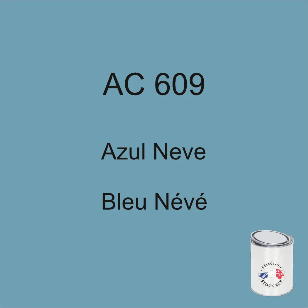 1kg can of AC 609 Snow Blue paint, years 64-65-66-67-68-69-70