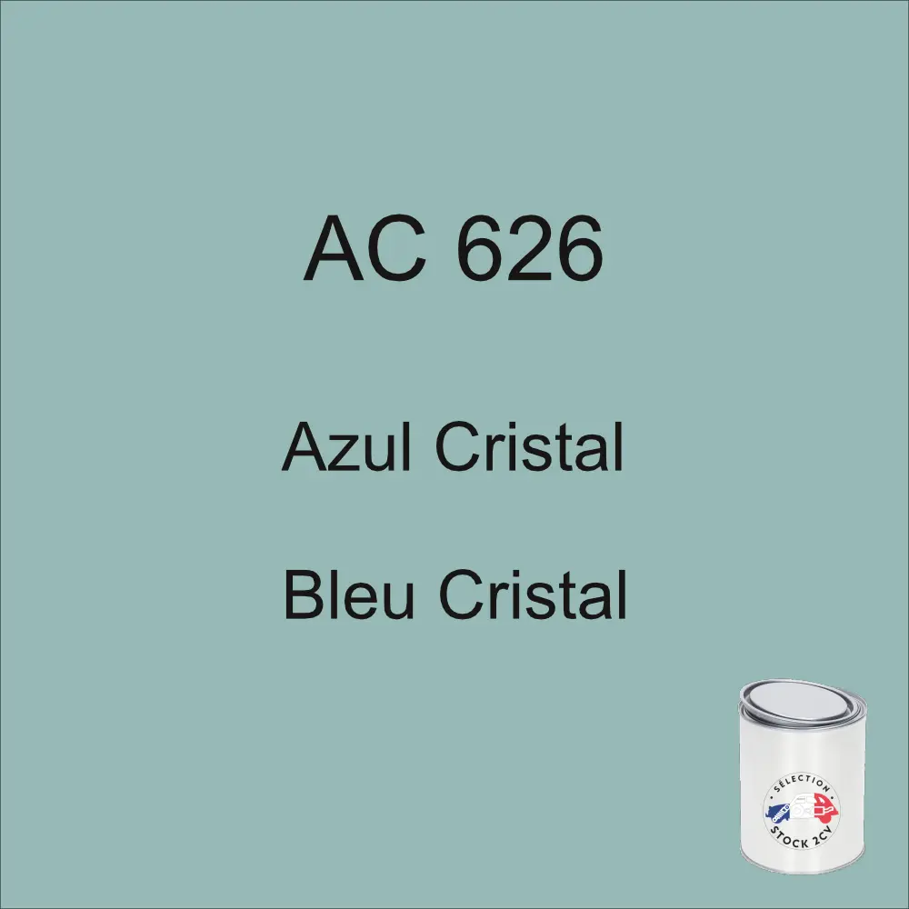 Tinta em lata de 1kg AC 626 Crystal Blue dos anos 68 e 69