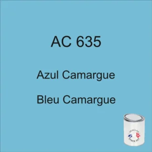 1kg can of AC 635 Camargue Blue paint, circa 1972-1973