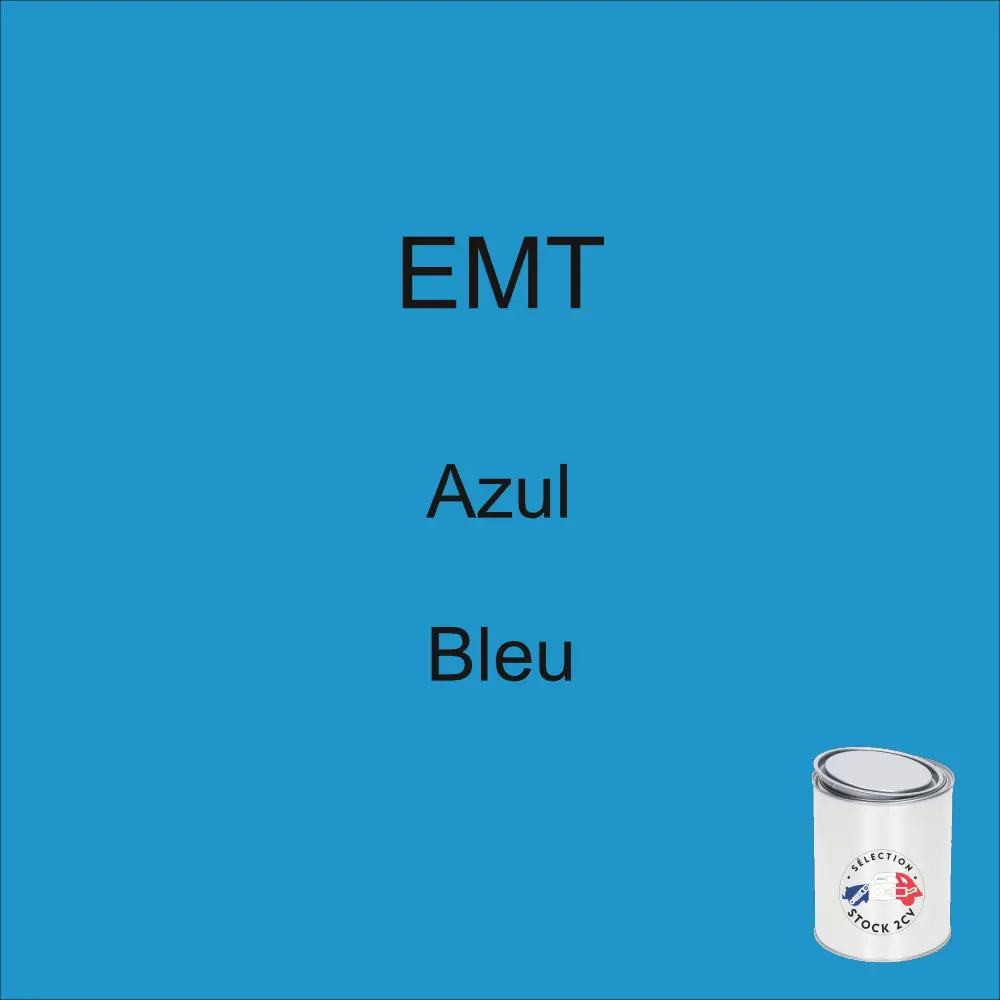 Peinture en pot de 1kg EMT Bleu année 87