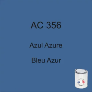 Pintura Méhari en lata de 1 kg, AC 356 Azul Azur, años 83-84-85-86-87