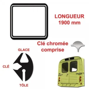 Joint glace + clé de portillon arrière ak /acadiane