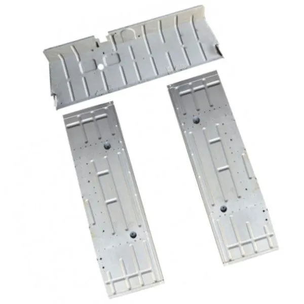 Floor: Set of 3 floor panels for the new 2CV model from 1970 to 1990 (2CV4, 2CV6)