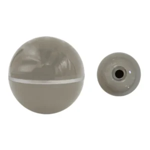 Rose-grey gear shift knob with chrome ring