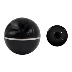 Pommeau levier vitesse noir bague chromée